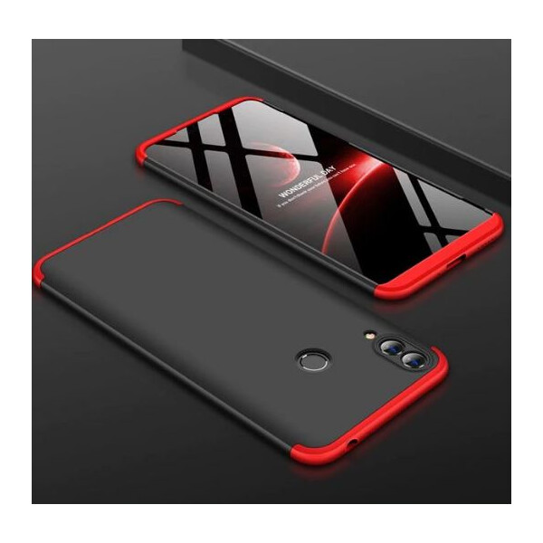 

Пластиковая накладка GKK LikGus 360 градусов для Huawei Honor 8C (Черный / Красный) (682442)