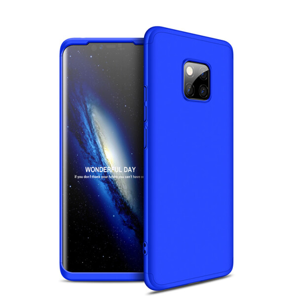 

Пластиковая накладка GKK LikGus 360 градусов для Huawei Mate 20 Pro (Синий) (680435)