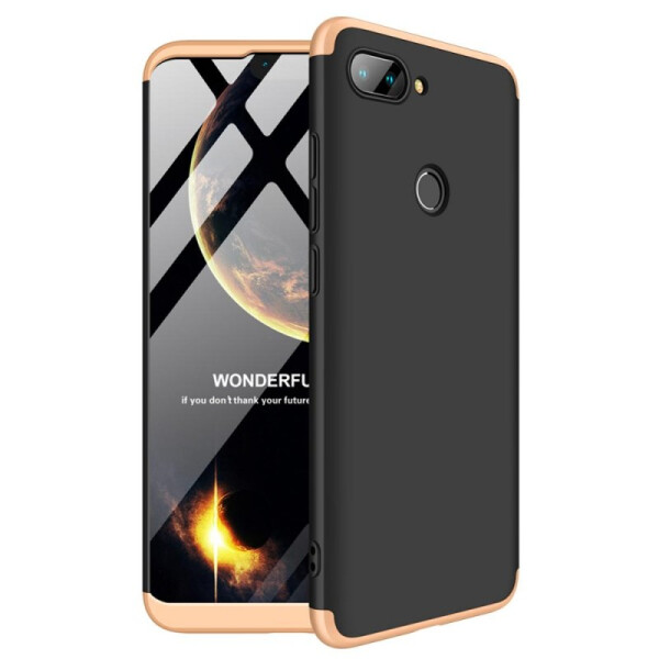 

Пластиковая накладка GKK LikGus 360 градусов для Xiaomi Mi 8 Lite / Mi 8 Youth (Mi 8X) (Черный / Золотой) (665494)