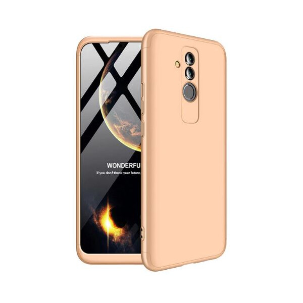 

Пластиковая накладка GKK LikGus 360 градусов для Huawei Mate 20 lite (Золотой) (664019)