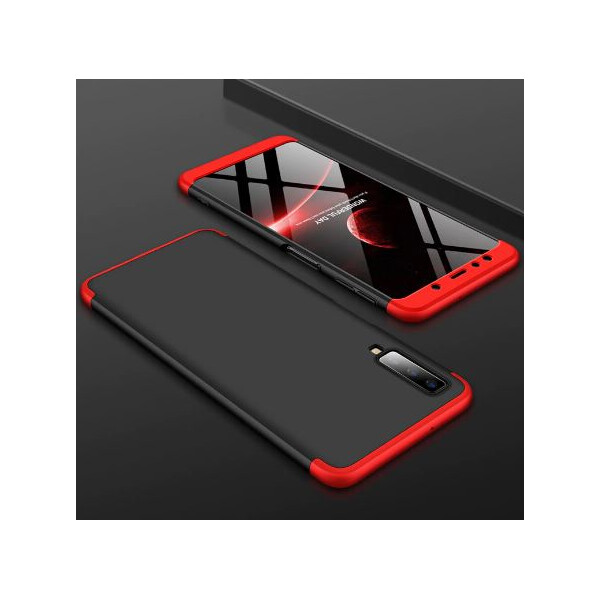 

Пластиковая накладка GKK LikGus 360 градусов для Samsung A750 Galaxy A7 (2018) (Черный / Красный) (663755)