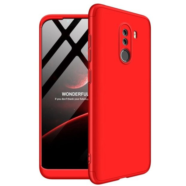 

Пластиковая накладка GKK LikGus 360 градусов для Xiaomi Poco F1 (Черный / Красный) (663166)