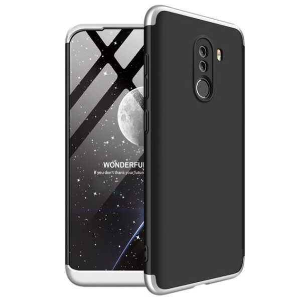 

Пластиковая накладка GKK LikGus 360 градусов для Xiaomi Poco F1 (Черный / Серебряный) (663167)