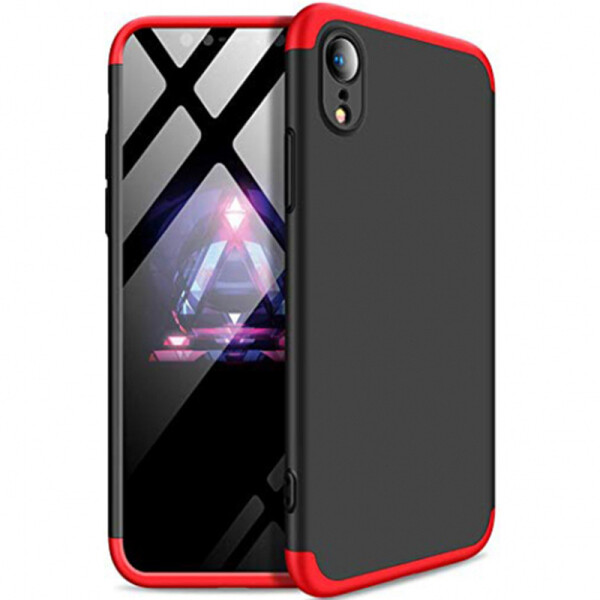 

Пластиковая накладка GKK LikGus 360 градусов для Apple iPhone XR (6.1) (Черный / Красный) (663732)