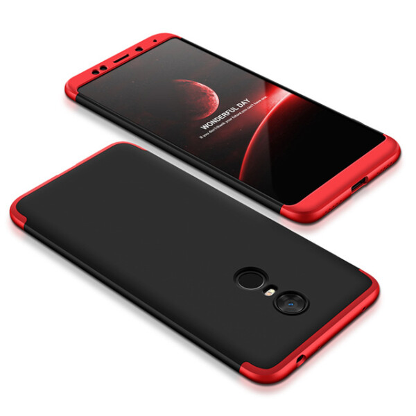 

Пластиковая накладка GKK LikGus 360 градусов для Xiaomi Redmi 5 (Черный / Красный) (661100)
