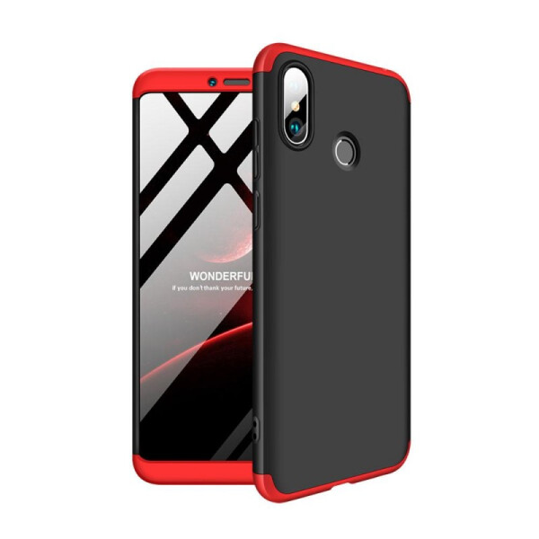 

Пластиковая накладка GKK LikGus 360 градусов для Xiaomi Mi Max 3 (Черный / Красный) (661092)