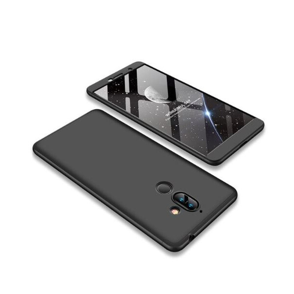 

Пластиковая накладка GKK LikGus 360 градусов для Nokia 7 plus (Черный) (623557)