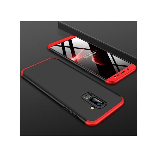 

Пластиковая накладка GKK LikGus 360 градусов для Samsung Galaxy J8 (2018) (Черный / Красный) (623472)
