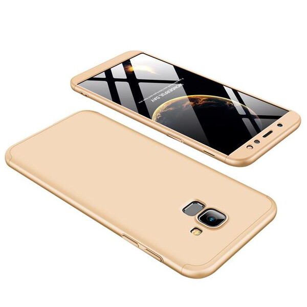 

Пластиковая накладка GKK LikGus 360 градусов для Samsung Galaxy A6 (2018) (Золотой) (623451)