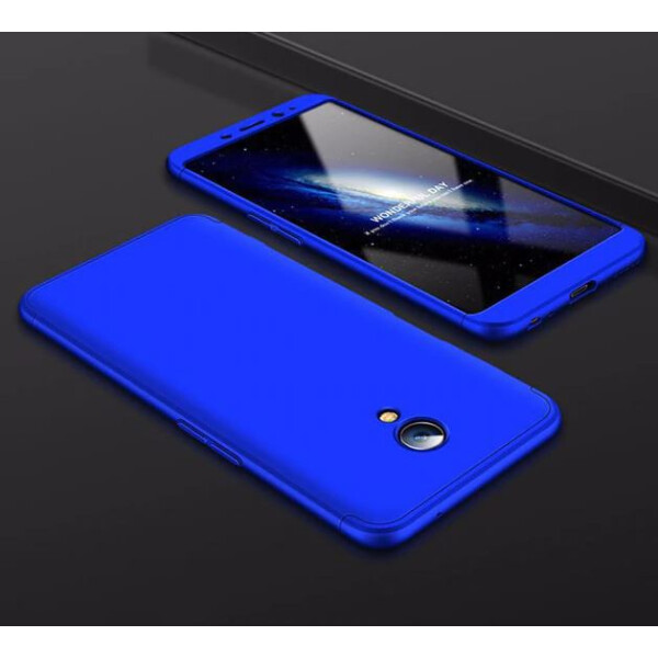 

Пластиковая накладка GKK LikGus 360 градусов для Meizu M6 Note (Синий) (663157)
