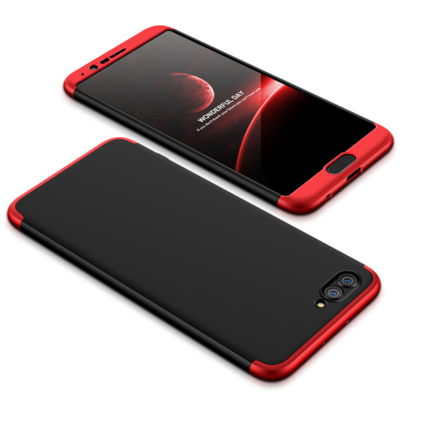 

Пластиковая накладка GKK LikGus 360 градусов для Huawei Honor 10 (Черный / Красный) (622319)