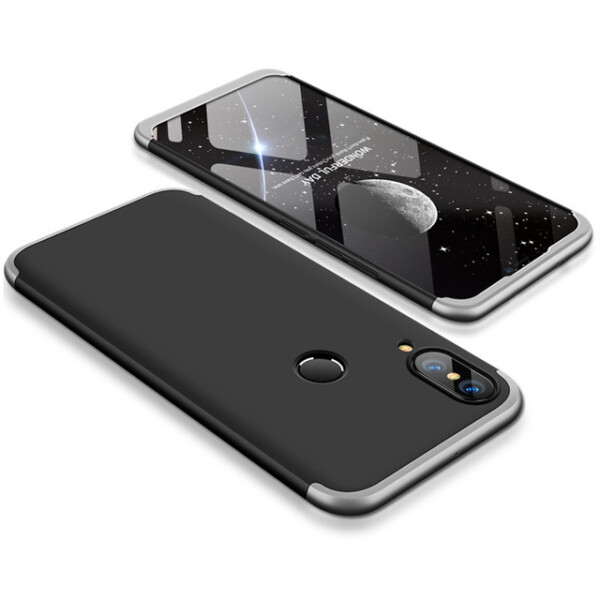 

Пластиковая накладка GKK LikGus 360 градусов для Huawei P20 Lite (Черный / Серебряный) (620348)