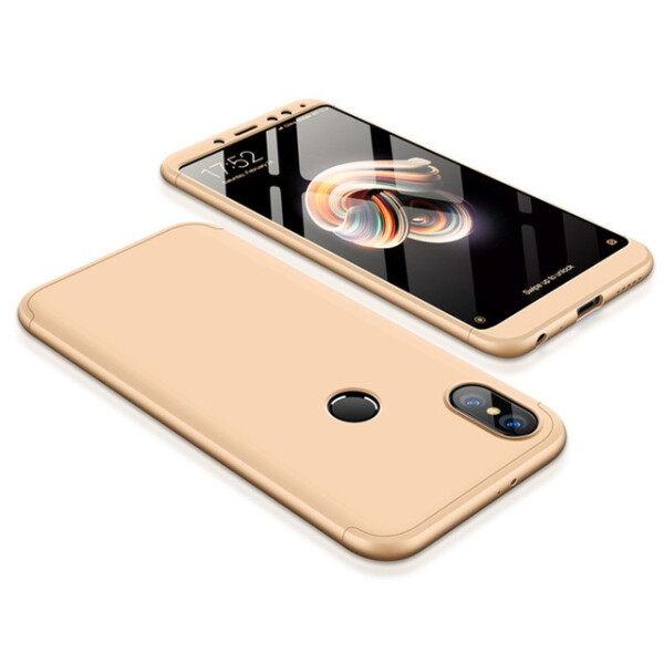 

Пластиковая накладка GKK LikGus 360 градусов для Xiaomi Redmi Note 5 Pro / Note 5 (DC) (Золотой) (560900)