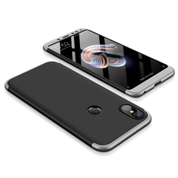 

Пластиковая накладка GKK LikGus 360 градусов для Xiaomi Redmi Note 5 Pro / Note 5 (DC) (Черный / Серебряный) (560906)