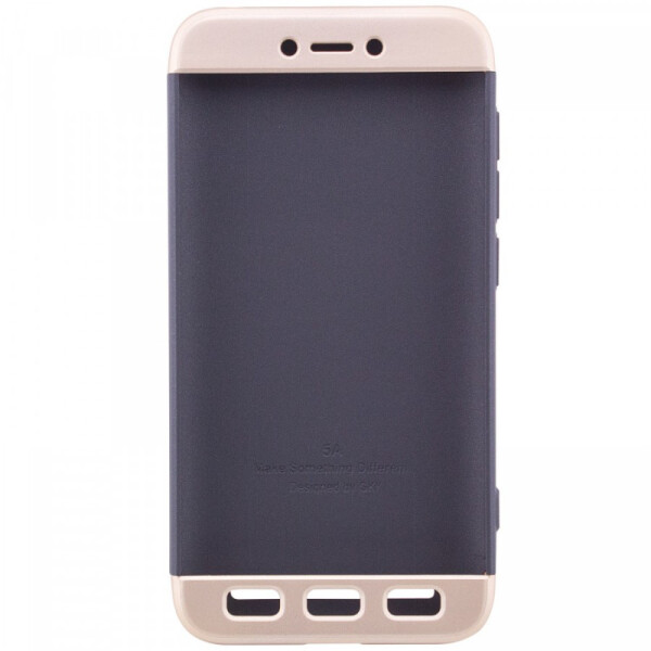 

Пластиковая накладка GKK LikGus 360 градусов для Xiaomi Redmi 5A (Черный / Золотой) (560896)