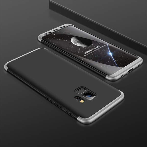 

Пластиковая накладка GKK LikGus 360 градусов для Samsung Galaxy S9+ (Черный / Серебряный) (560882)