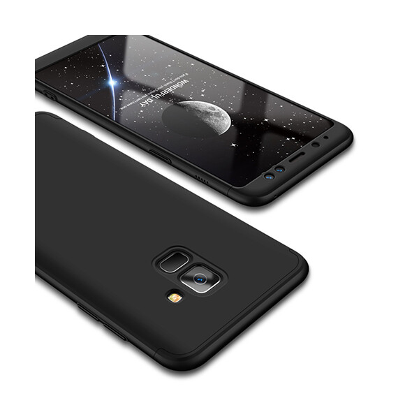 

Пластиковая накладка GKK LikGus 360 градусов для Samsung A730 Galaxy A8+ (2018) (Черный) (560863)