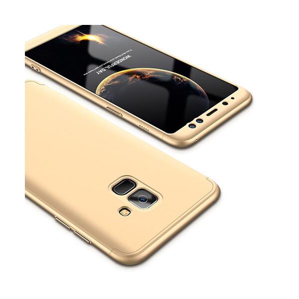 

Пластиковая накладка GKK LikGus 360 градусов для Samsung A530 Galaxy A8 (2018) (Золотой) (560852)