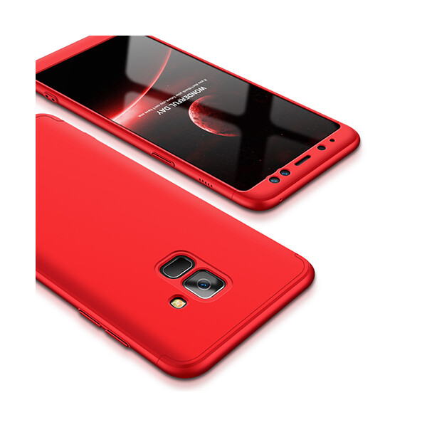 

Пластиковая накладка GKK LikGus 360 градусов для Samsung A530 Galaxy A8 (2018) (Красный) (560853)