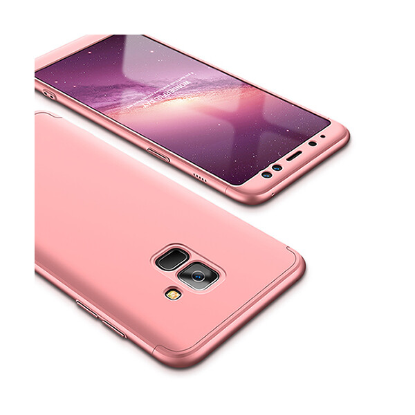 

Пластиковая накладка GKK LikGus 360 градусов для Samsung A530 Galaxy A8 (2018) (Розовый / Rose Gold) (560854)