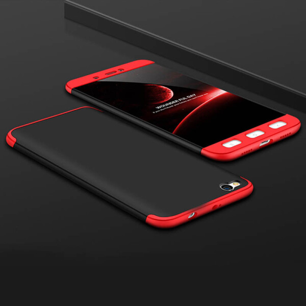 

Пластиковая накладка GKK LikGus 360 градусов для Xiaomi Redmi Note 5A / Redmi Y1 Lite (Черный / Красный) (560829)