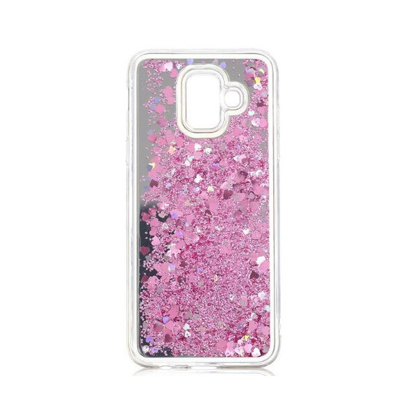 

TPU чехол Liquid hearts для Samsung Galaxy A6 (2018) (Розовый) (664983)