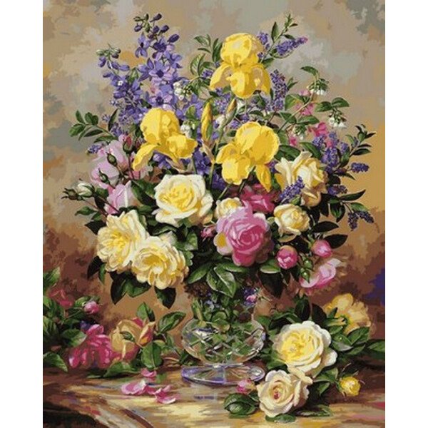 

Картина по номерам DIY Babylon Желтые ирисы и розы (VP1051) 40 х 50 см (178197)