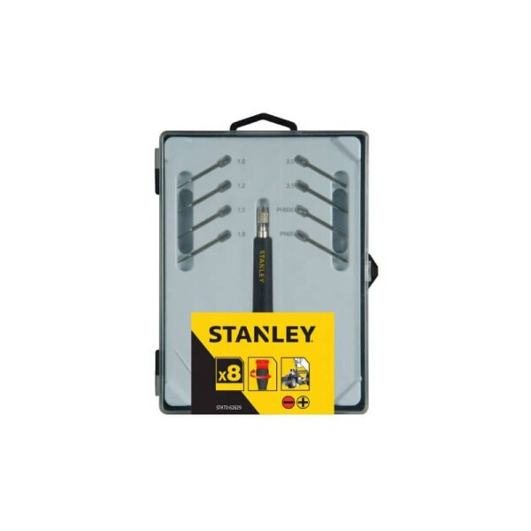 

Набор отверток прецизионных STANLEY для точной механики с цанговым держателем, 8 шт (STHT0-62629)