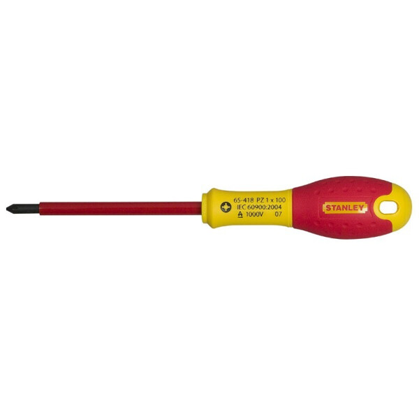 

Отвертка электрика STANLEY FatMax VDE 1000V Pz1х100мм (0-65-418)