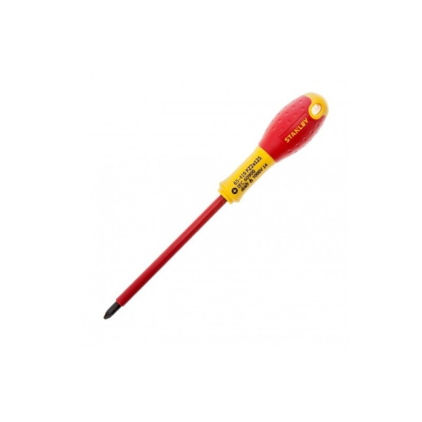 

Отвертка электрика STANLEY FatMax VDE 1000V Pz2х125мм (0-65-419)