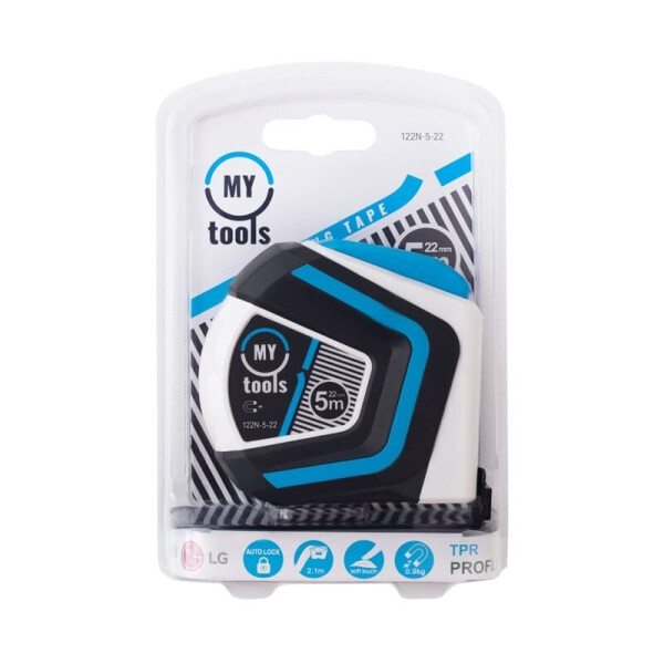

Рулетка MyTools Elegance 5мx22мм (122N-5-22)