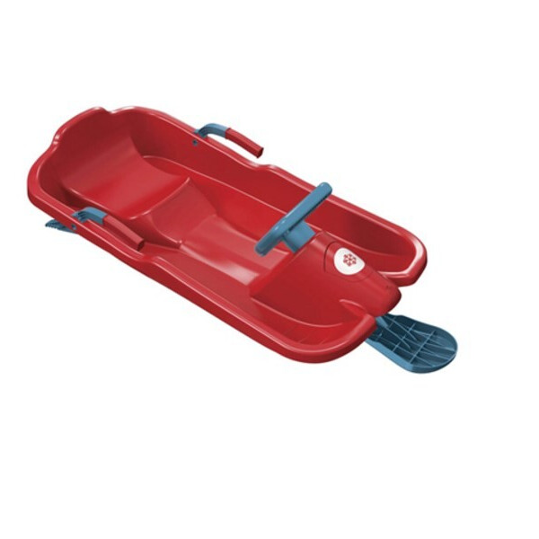 

Санки с рулем Plastkon Скибоб красные