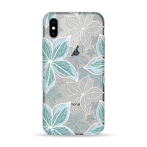 

Чехол Pump Transperency для Apple iPhone X (5.8) / XS (5.8) (Blue Flowers) (687354)