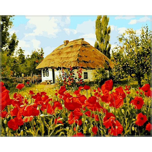 

Картина по номерам DIY Babylon Домик в маках (VP355) 40 х 50 см (114828)