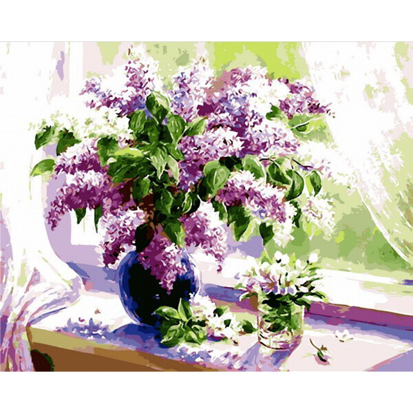 

Картина по номерам Mariposa Сирень на окне (MR-Q847) 40 х 50 см (140883)