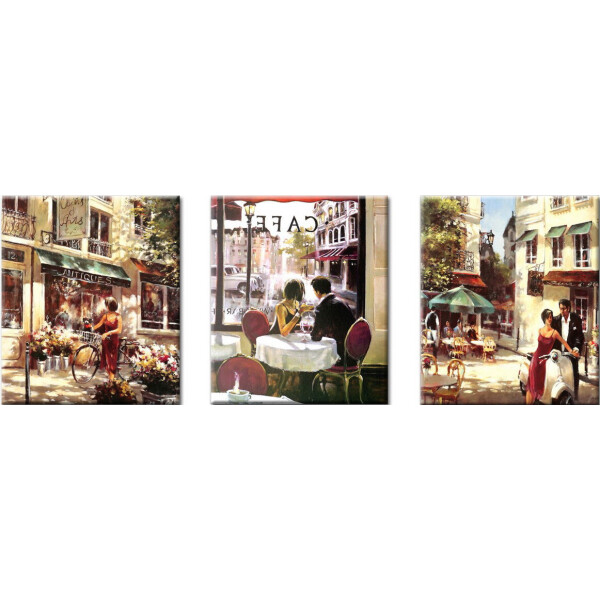 

Картина по номерам DIY Babylon Триптих Летняя романтика (VPT001) 50 х 150 см (119823)