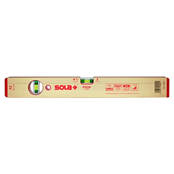 

Уровень строительный Sola AZ 400 мм (AZ40)