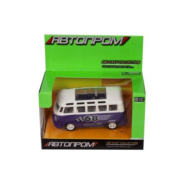 

Машинка ";Volkswagend Bus"; из серии ";Автопром"; (фиолетовая) 7827