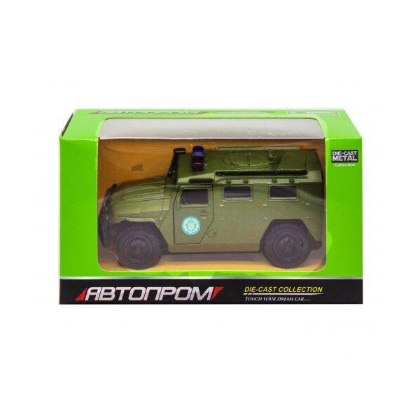 

Машинка ";ГАЗ Тигр"; из серии ";Автопром";, зеленый 6408B