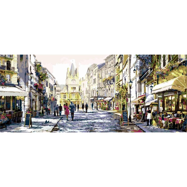 

Картина по номерам DIY Babylon Триптих Летний вечер в Париже (VPT026) 50 х 150 см (157200)