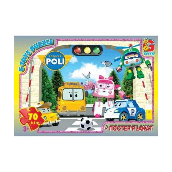 

Пазлы ";Робокар Поли: футбол";, 70 эл RR067435