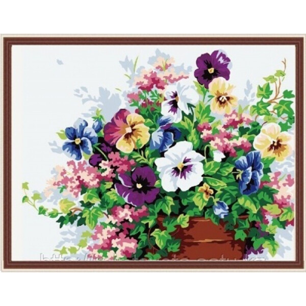 

Картина по номерам (KH143) Анютины глазки, 40 х 50 см, Идейка
