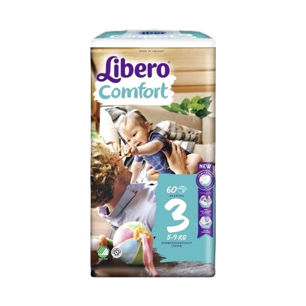 

Подгузники Libero Comfort 3, 5-9 кг, 60 шт.