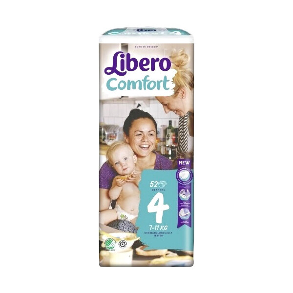 

Подгузники Libero Comfort 4, 7-11 кг, 52 шт.