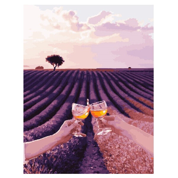 

Картина по номерам (BK-GX23787) Вино и лаванда, 40 х 50 см, Brushme