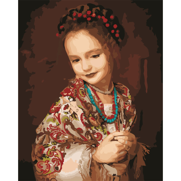 

Картина по номерам (AS0624) Украиночка, 40 х 50 см, ArtStory