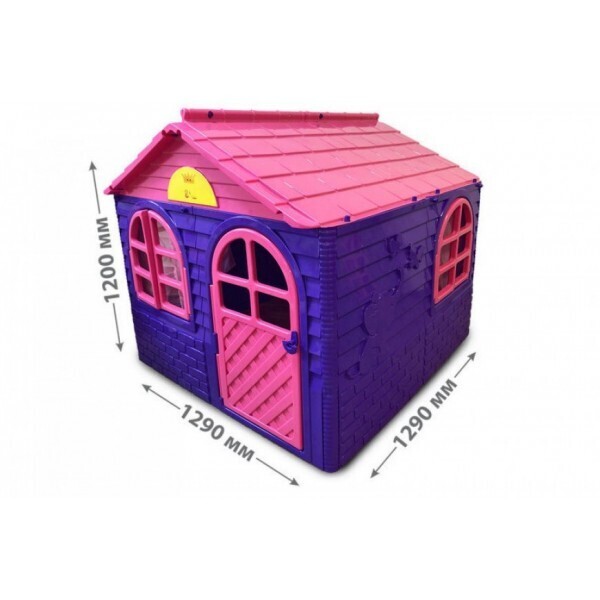 

Детский домик с шторками Doloni toys фиолетовый 129х129х120с