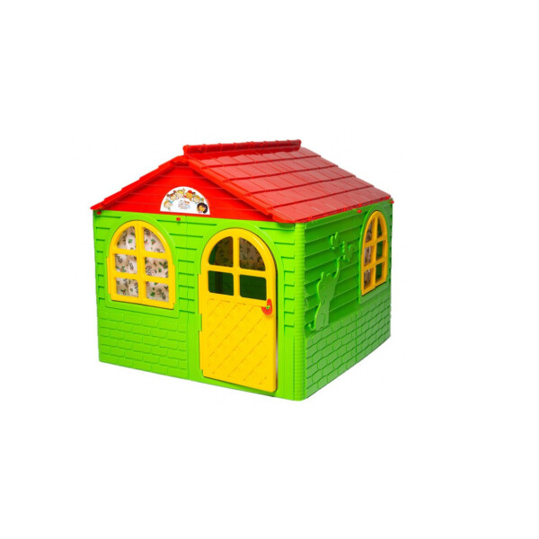 

Детский домик с шторками Doloni toys зеленый 129х129х120с