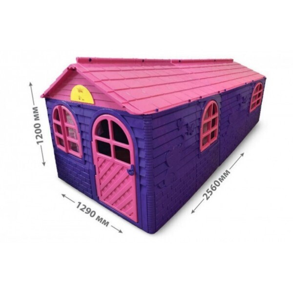 

Детский домик с шторками Doloni toys фиолетовый большой