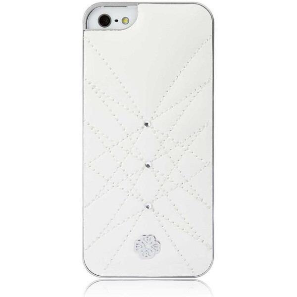 

Чехол UUnique для iPhone 5/5S/SE Luxury Nappa Leather Hard Shell with Crystals White